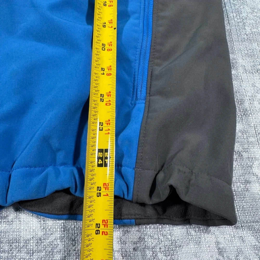 The North Face Apex Bionic Jacket Mens Medium Blue Grey Softshell Windproof Coat